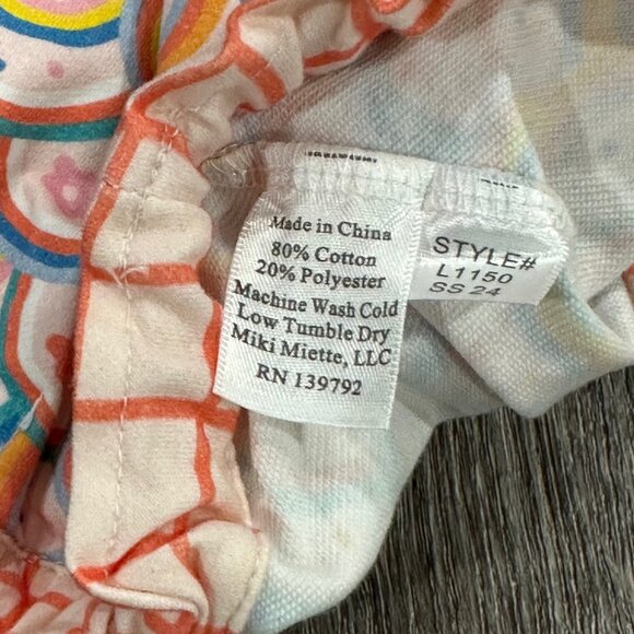 NWT Miki Miette Rainbow Ruffle Bloomers, Size 24M - Picture 4 of 5